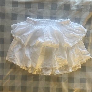 francesca’s Elegant Cream A-Line Skirt